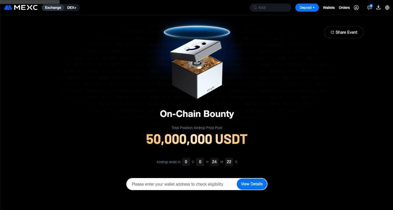 MEXC is targeting active on-chain users with a powerful incentive of up to $10,000 in Futures bonus positions for simply joining the platform.
