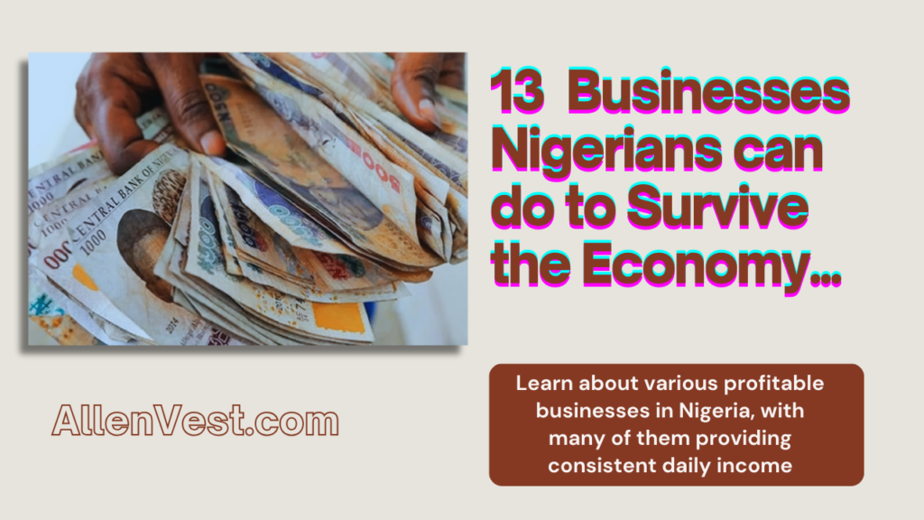 13 Businesses Nigerians Can Do to Survive in This Economy